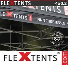 Eventtält FleXtents PRO med fullt digitalt tryck 4x0,2m