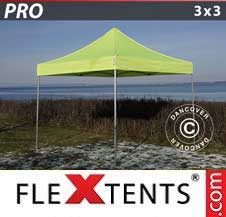 Eventtält FleXtents PRO 3x3m Neongul/grön