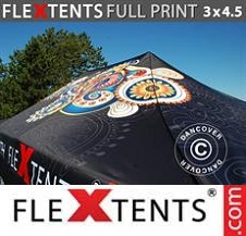 Eventtält FleXtents PRO med fullt digitalt tryck 3x4,5m