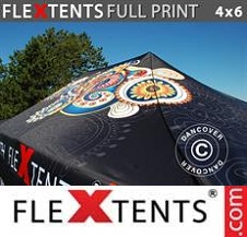 Eventtält FleXtents PRO med fullt digitalt tryck 4x6m