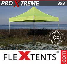 Eventtält FleXtents Pro Xtreme 3x3m Neongul/Grön